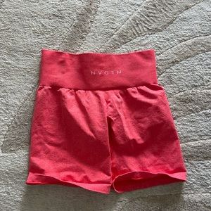 red NVGTN workout shorts